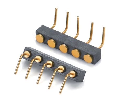 Niestandardowy 2,54mm Pitch Spring Loaded Pogo Pin Connector Dip Type Female Header 10 Pin