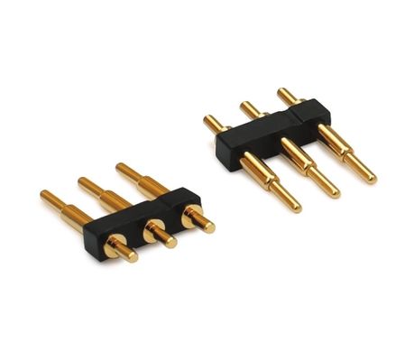 3.0mm rozstaw 3pin Złote SMT Typ Automotive Brass Pogo Pin Connector for pcb
