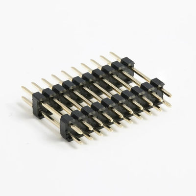 Niestandardowy 2.54mm Pitch Pin Header Connector Podwójny rząd 20 Pin 80 Pin Straight Dip