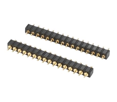 2.54mm 10 Pin Podwójny rzęd dostosować Pogo Pin Connector Złote SMT