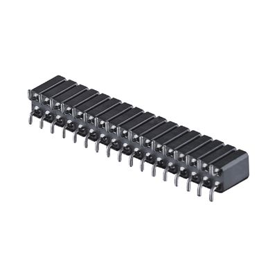 Złącze PCB Zbudowany kobiecy nagłówek 2,54 mm H7,0 mm Ręczny kąt Podwójny rząd 2-80pin
