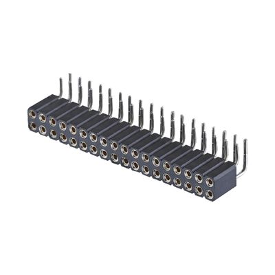 Złote pokryte maszynowane nagłówki pinów 2,54 mm SMT SMD podwójny rząd PCB pod kątem prawym