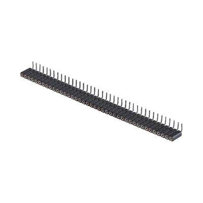 Złote pokryte maszynowane nagłówki pinów 2,54 mm SMT SMD podwójny rząd PCB pod kątem prawym