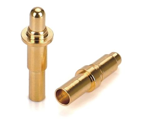 Mężczyzna Solder 9,5 mm Pogo Pin Connector Brass 3,2 mm Wysokość wiosny