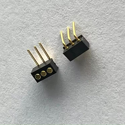 1.27mm 3pin prawy kąt typu dip miedziany wiosną załadowany magnetyczny Pogo Pin Connector