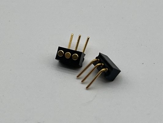 1.27mm 3pin prawy kąt typu dip miedziany wiosną załadowany magnetyczny Pogo Pin Connector