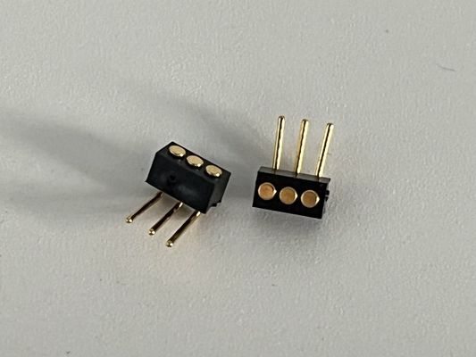 1.27mm 3pin prawy kąt typu dip miedziany wiosną załadowany magnetyczny Pogo Pin Connector