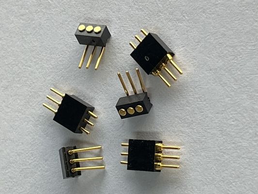 1.27mm 3pin prawy kąt typu dip miedziany wiosną załadowany magnetyczny Pogo Pin Connector