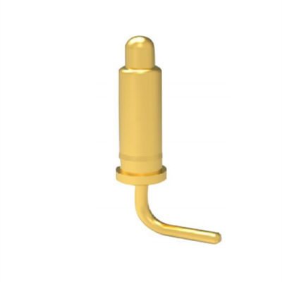 10-pinowe, kątowe, męskie, mosiężne, magnetyczne złącze Pogo Pin o rozstawie 2,54 mm