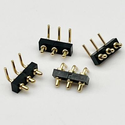 Niestandardowy 2,54mm Dip Typ 3pin H1.5mm Pogo Pin złącza do złącza sprężynowego