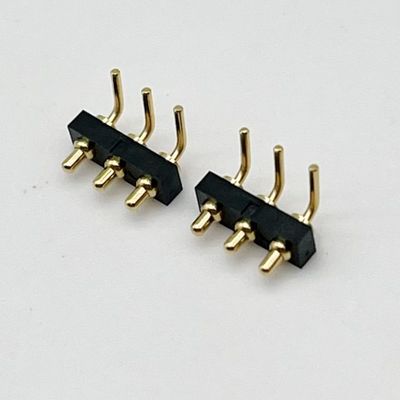 Niestandardowy 2,54mm Dip Typ 3pin H1.5mm Pogo Pin złącza do złącza sprężynowego
