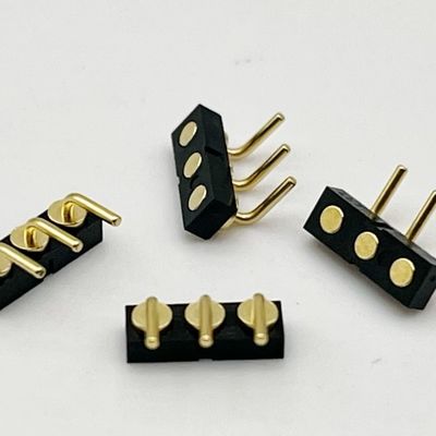3p 2.54mm wiosną obciążony kobiecy piłkowiec magnetyczny Pogo Pin Connector