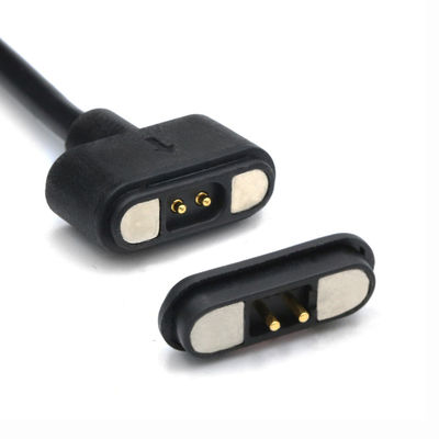 IP67 wodoodporne płytki PCB kobiece Pogo Pin Connector Kabel magnetyczny z złotym blaczem i 50mohm Max Kontakty opór