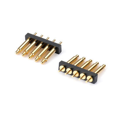 Wysokiej precyzji mosiądz C6801 Pogo Pin Connector Spring Loaded Dip Type Gold Plated