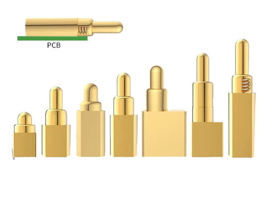 Niestandardowa naklejka boczna Pogo Pin SMT typu Złote pokryte dla 2,00mm Pogo Pin Connectors