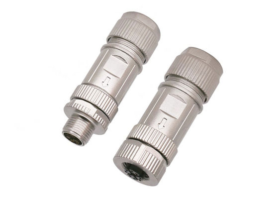 Kołowy M12 X Code Connector Ethernet 8 Pin Male Female Plug Connector Zespół śrub