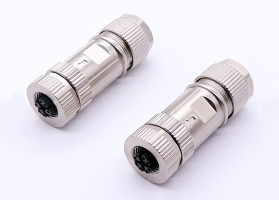 Kołowy M12 X Code Connector Ethernet 8 Pin Male Female Plug Connector Zespół śrub