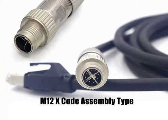 Zęb stopu cynkowego złącza M12 8 pin złącza Ethernet