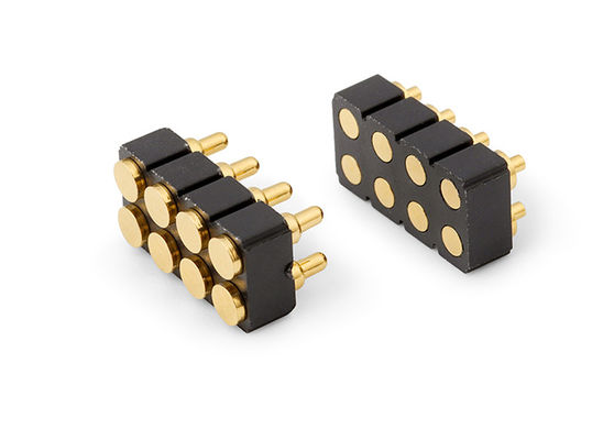 6pin Kobieta Pogo Pin Connector i sprężynowy łącznik kontaktowy dla Smd Pcb Dostosowywalne