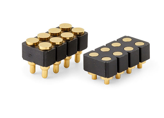 6pin Kobieta Pogo Pin Connector i sprężynowy łącznik kontaktowy dla Smd Pcb Dostosowywalne