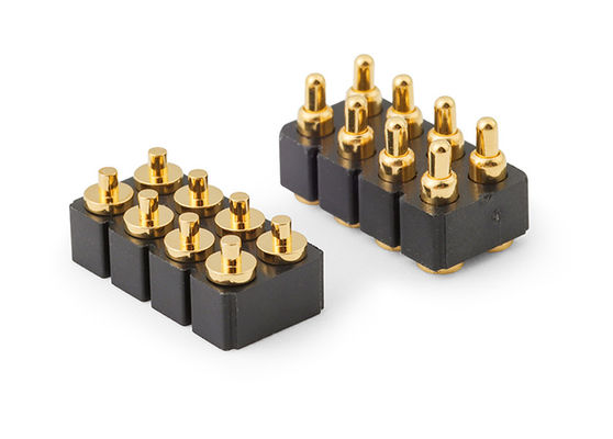 6pin Kobieta Pogo Pin Connector i sprężynowy łącznik kontaktowy dla Smd Pcb Dostosowywalne