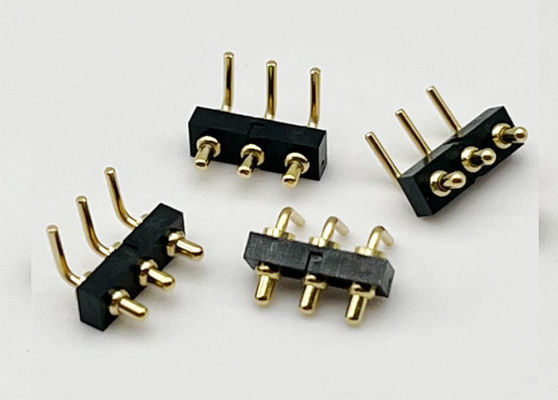 Niestandardowy 2,54mm Dip Typ 3pin H1.5mm Pogo Pin złącza do złącza sprężynowego