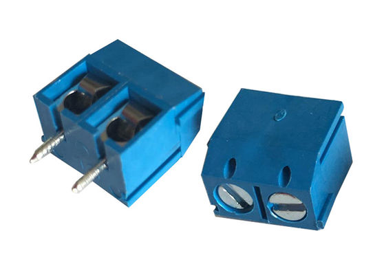 5.00mm Pitch 02p Kobieta prosty łącznik PCB Niebieski łącznik bloku końcowego