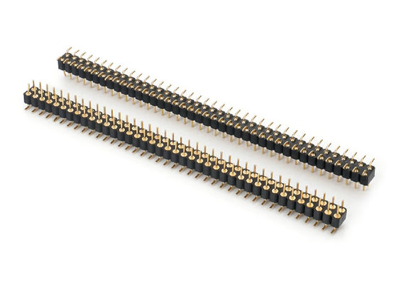 2.0 mm Mężczyzna okrągły nagłówek szpilki podwójny wiersz łącznik PCB