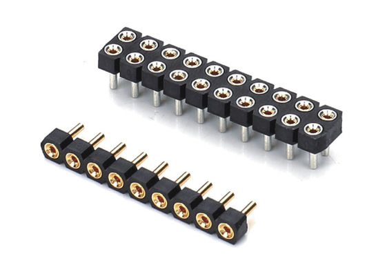 2.0mm Obróbka okrągła kobieca łącznik głowicy szpilki podwójny wiersz PCB H2.8mm 7.4mm