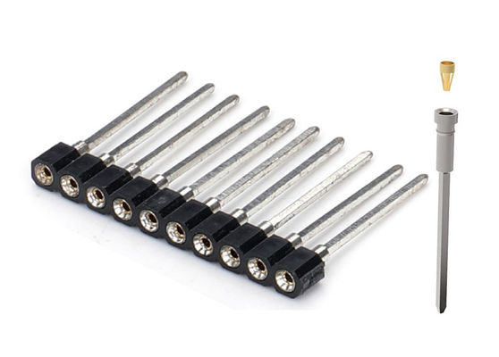 2.0mm Obróbka okrągła kobieca łącznik głowicy szpilki podwójny wiersz PCB H2.8mm 7.4mm