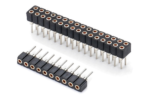 2.0mm Obróbka okrągła kobieca łącznik głowicy szpilki podwójny wiersz PCB H2.8mm 7.4mm