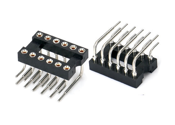 2.54mm IC Soket okrągły Kobieta łącznik nagłówkowy SMT Typ 6Pin 10Pin 28Pin przez 64Pin