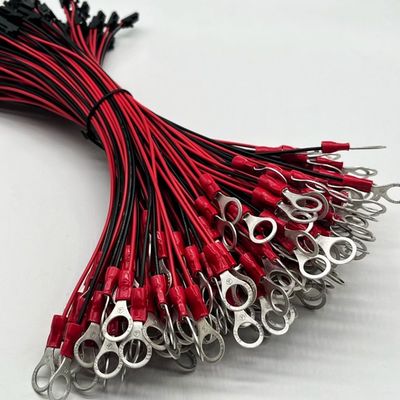 Molex 2.54mm 2P Kobieta łącznik do M4 okrągły terminal z kablem drutowym UL1007 22AWG kabel