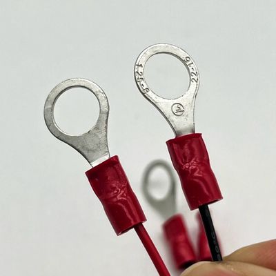 Molex 2.54mm 2P Kobieta łącznik do M4 okrągły terminal z kablem drutowym UL1007 22AWG kabel