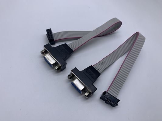 D-sub DB9 do FC-10p Kabel płaskiej wstążki 2,54 mm Mężczyzna Kobieta do 10 26 Pin IDC Wire Connector