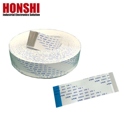 UL20624 1,25 mm 8pin FFC kabel wstążkowy 80C 60V 100mm kabel wstążkowy elastyczny płaski