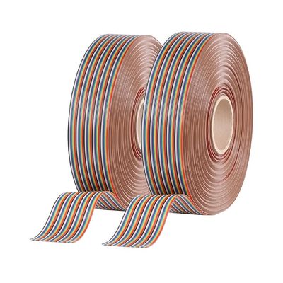 8Pin - 64Pin Niestandardowy kabl płaski tęcza pasmo 1,27mm kabel wstążkowy 100 M/roll