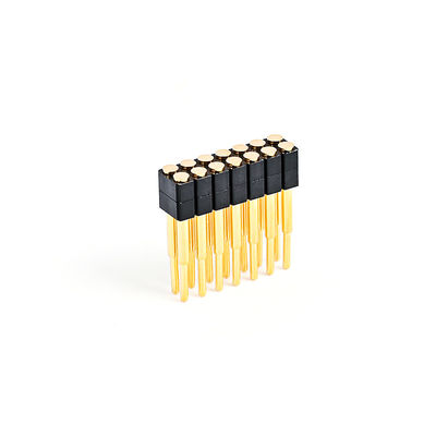 2.54mm 16P Pogo Pin Connector SMT Typ Złote Płaty mosiężne Wiosną załadowane Pogo Pins