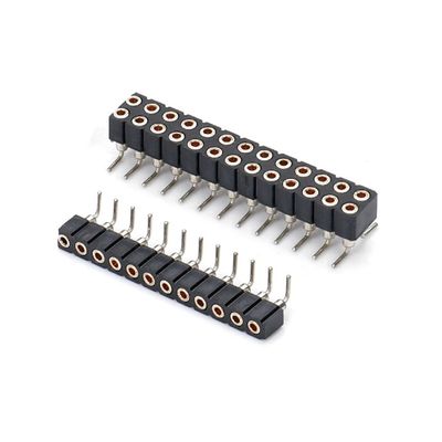 2.54mm Podwójny wiersz H7.0mm 10.0mm Prosta mosiądz obrobiony okrągły kobiecy złącze głowicy