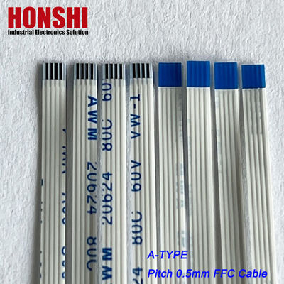 Łączniki płaskie, elastyczne AWM 20624 0,5 mm, 4 szpilki, zestaw kabli płaskich