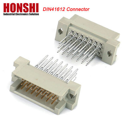 PCB Mężczyzna Prasowy Pin DIN 41612 Konektor, 21pin Rękowy 3 rzędy PCB Eurocard Connector