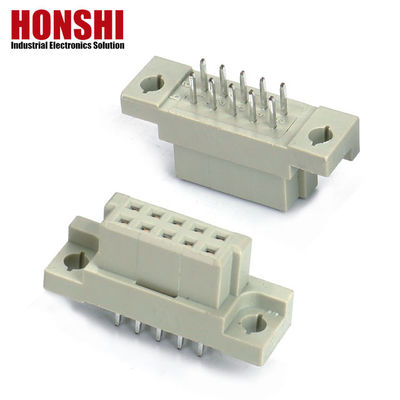 PCB Mężczyzna Prasowy Pin DIN 41612 Konektor, 21pin Rękowy 3 rzędy PCB Eurocard Connector