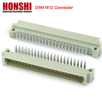 PCB Mężczyzna Prasowy Pin DIN 41612 Konektor, 21pin Rękowy 3 rzędy PCB Eurocard Connector
