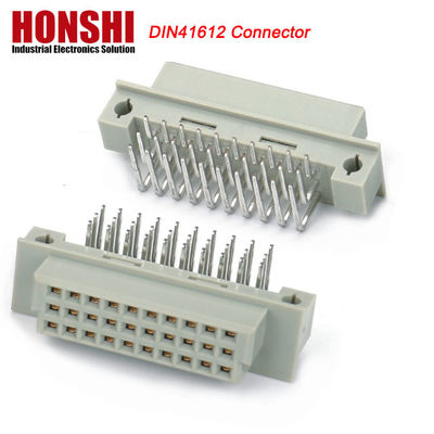 PCB Mężczyzna Prasowy Pin DIN 41612 Konektor, 21pin Rękowy 3 rzędy PCB Eurocard Connector