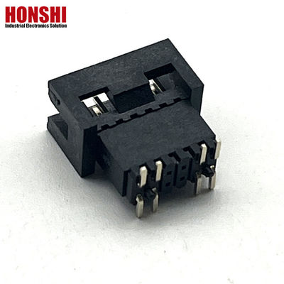 1.27mm Pitch H5.7mm SMT Brass Gold Plated Male Box Header