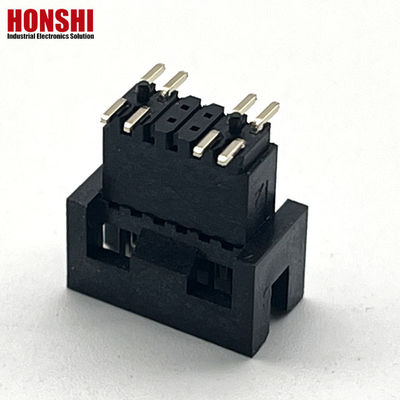 1.27mm Pitch H5.7mm SMT Brass Gold Plated Male Box Header