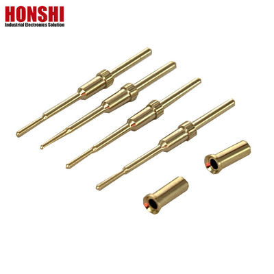 Niestandardowy miedziany terminal Pin dla wtyczki CNC obracanie przetwórni Pogo Pins Connector