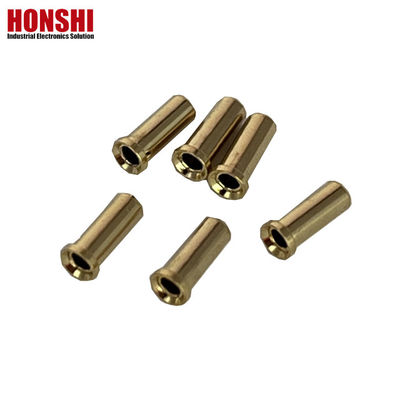 Niestandardowy miedziany terminal Pin dla wtyczki CNC obracanie przetwórni Pogo Pins Connector
