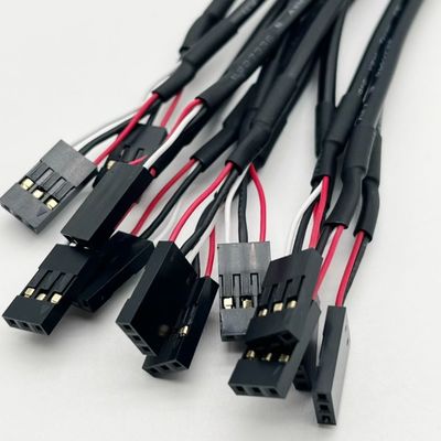 Zamówienie 2,54mm Dupont Line Mężczyzna Kobieta Jumper Wire Harness Dupont Kabel 15cm Czarny