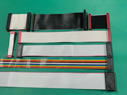Ul 2561 28 Gauge 2.54 Pitch Dip Cable Assembly Idc 20 Pin Flat Ribbon Cable Wire Harness